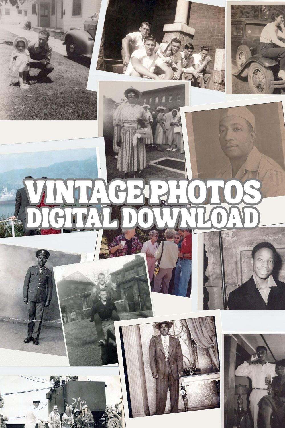 Vintage Photos Digital Download | 20 Digital Vintage Photos