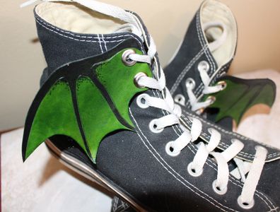 Green bat Wings