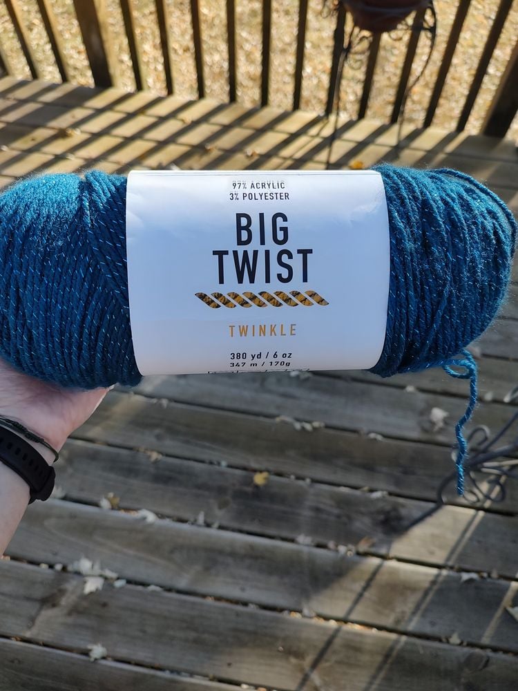 Big Twist Twinkle yarn (Teal)