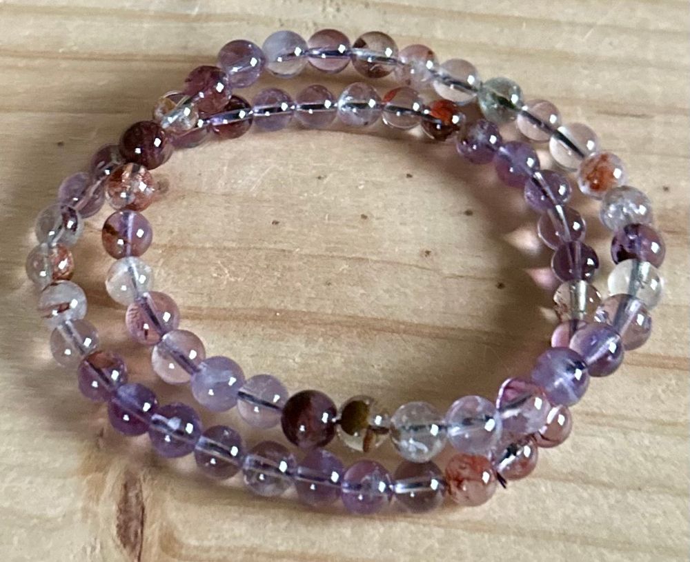 Auralite 23 6MM Handmade Beaded Bracelet 