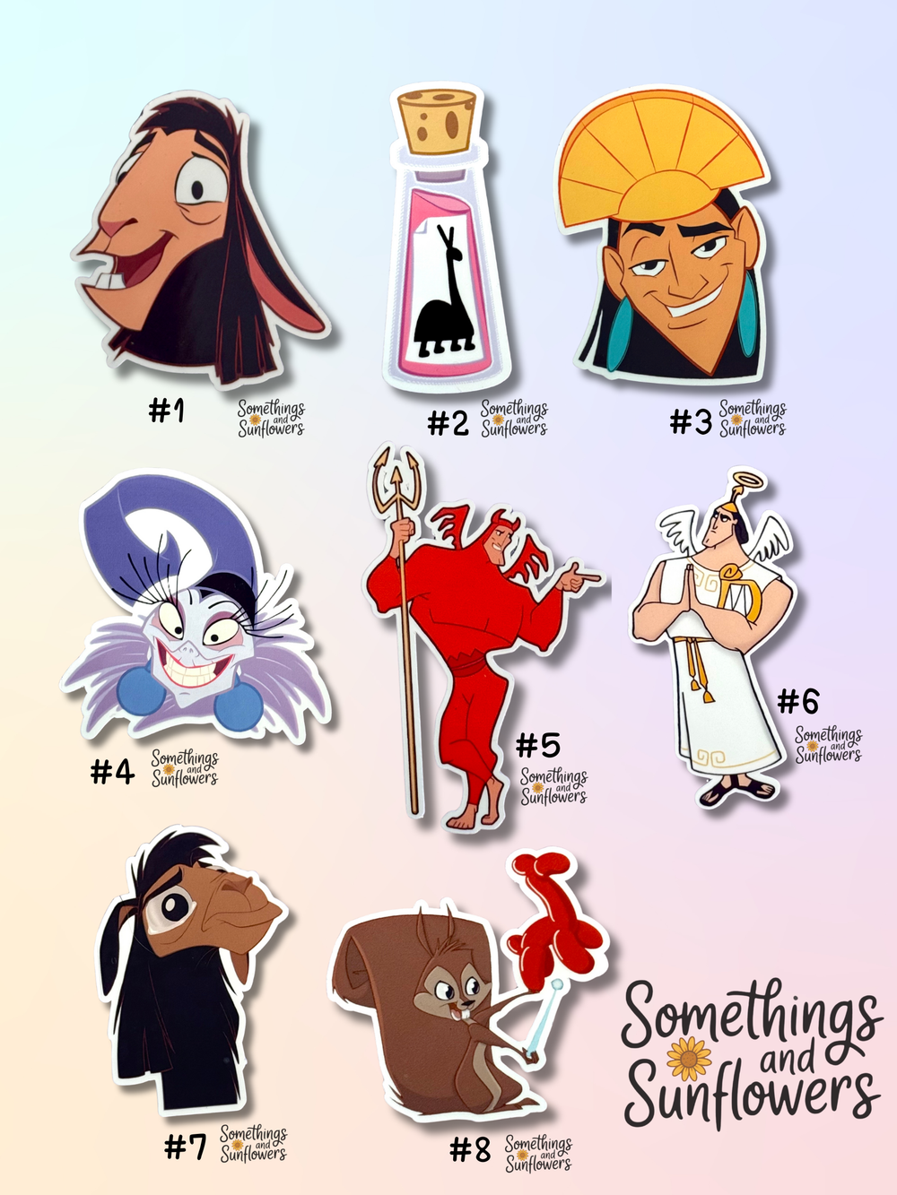 The Emperor's New Groove Stickers!