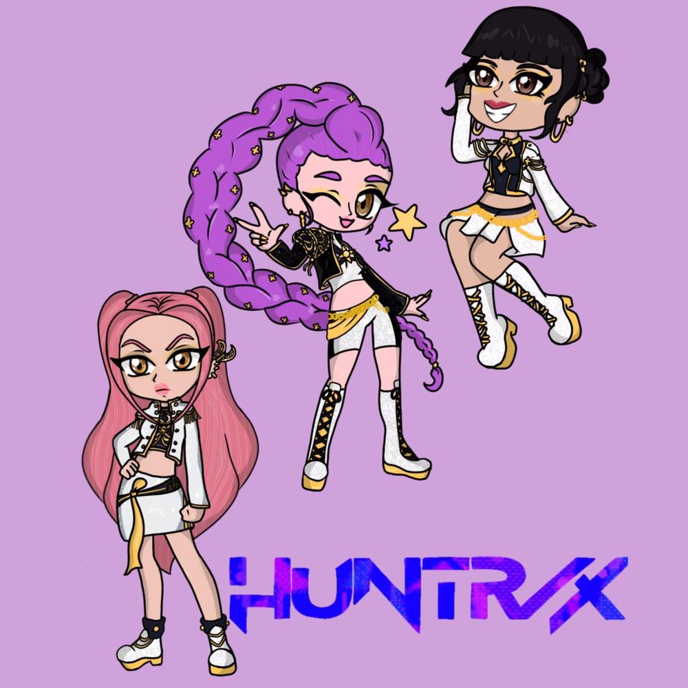  KPDH Huntr/x K Pop Girl Group Waterproof Sticker Set (3 Stickers)