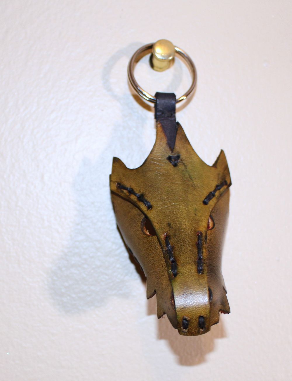 10% Sale on Ready to Ship Yellow Dragon Keychain 