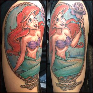 Ariel with shell flower