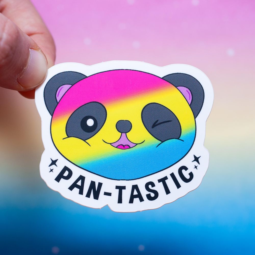 Pan-tastic LGBTQ+ sticker