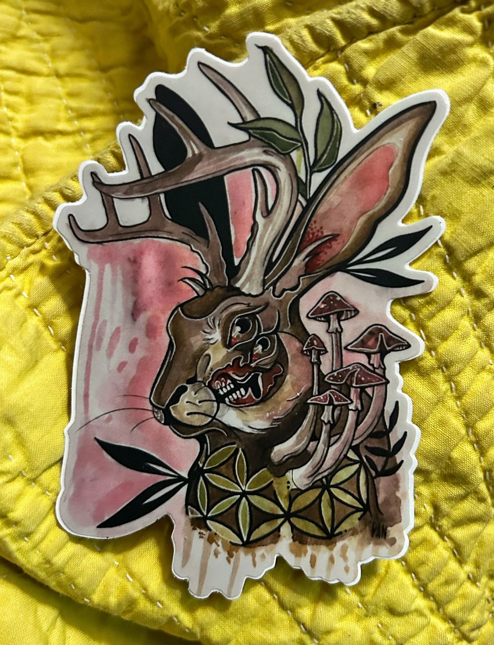 Dissected Jackelope Sticker