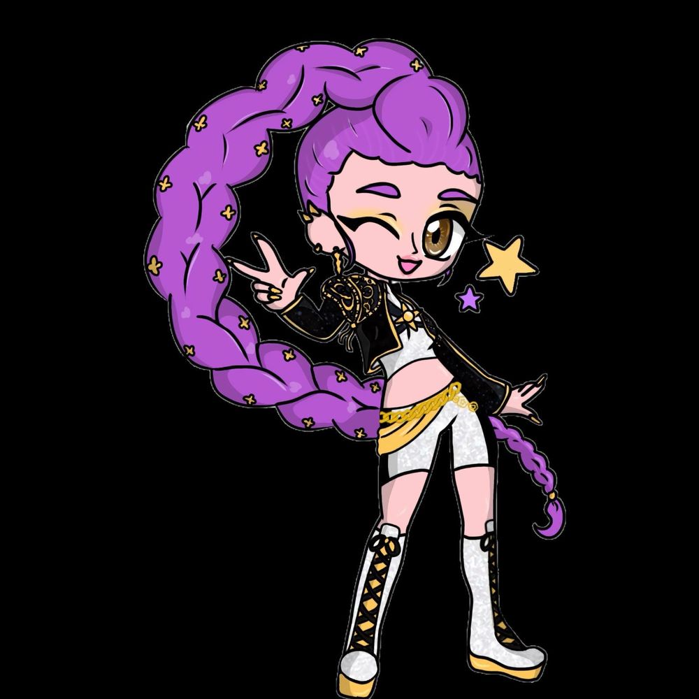 KPDH Huntr/x K Pop Girl Group Rumi Waterproof Sticker