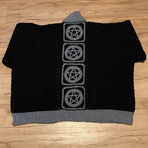 Back view of cardigan