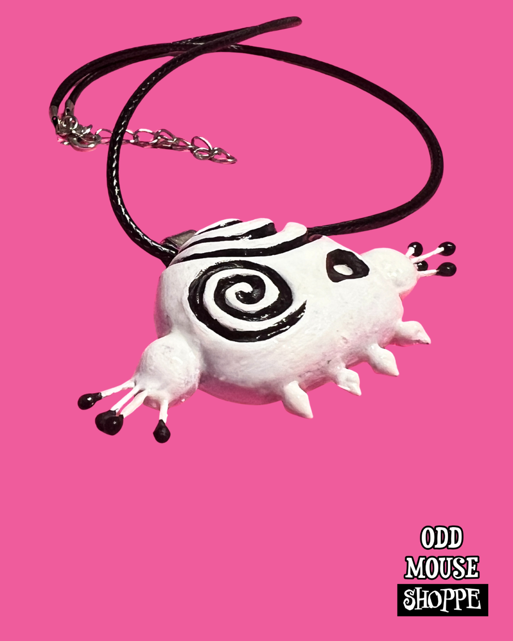 Beetle Casa Black Cord Necklace