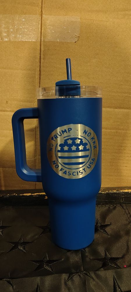 40oz No Trump No KKK No Fascist USA tumbler