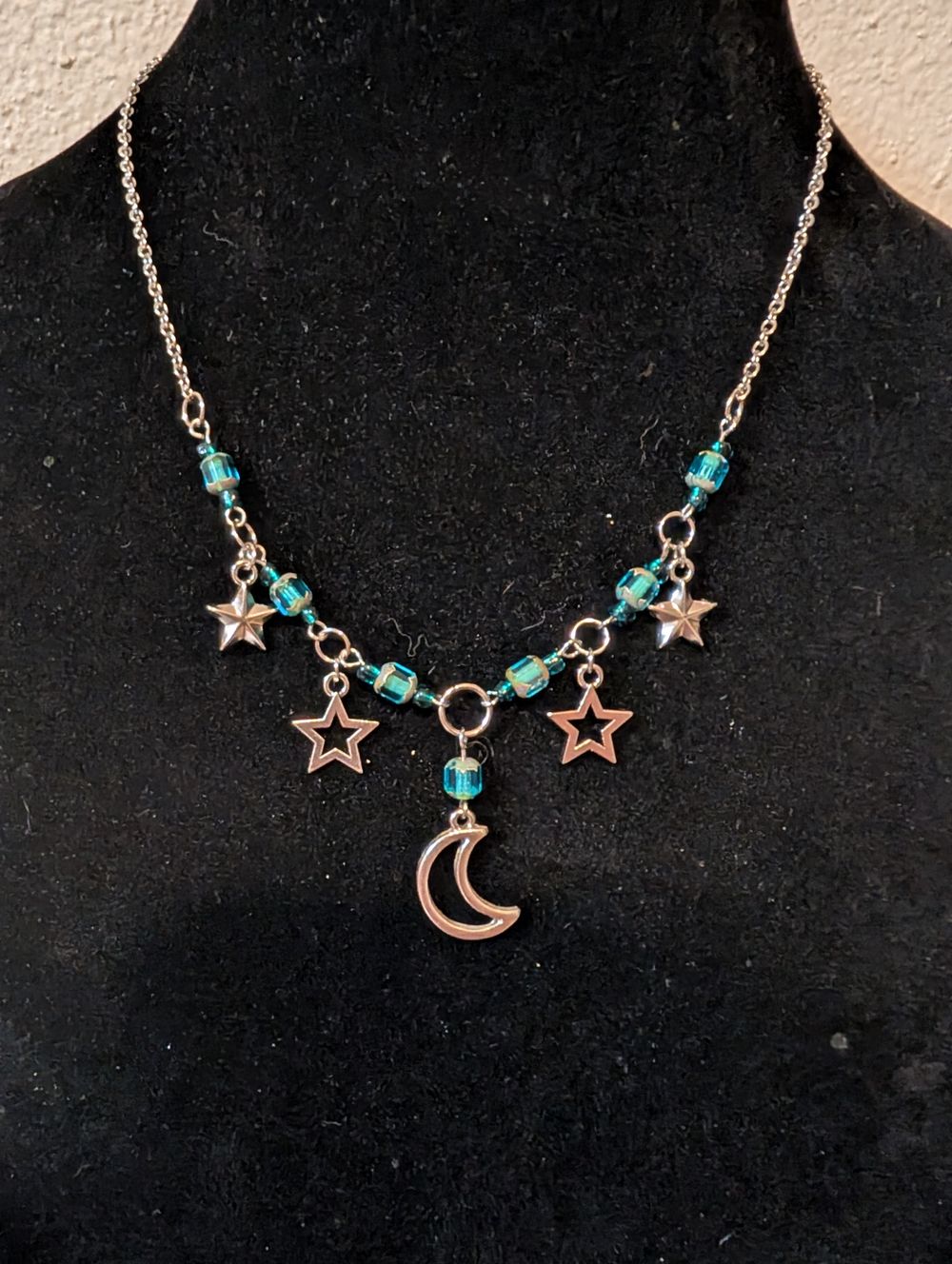 Moon and Star Charm necklace