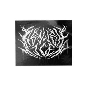 4 x 3 inch sticker with “Abolish ICE” in black metal style hand-drawn lettering – political vinyl decal.