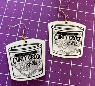 Country Crock of Sh!t Marjorie MTG Earrings