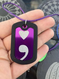 heart semicolon (with tag silencer)