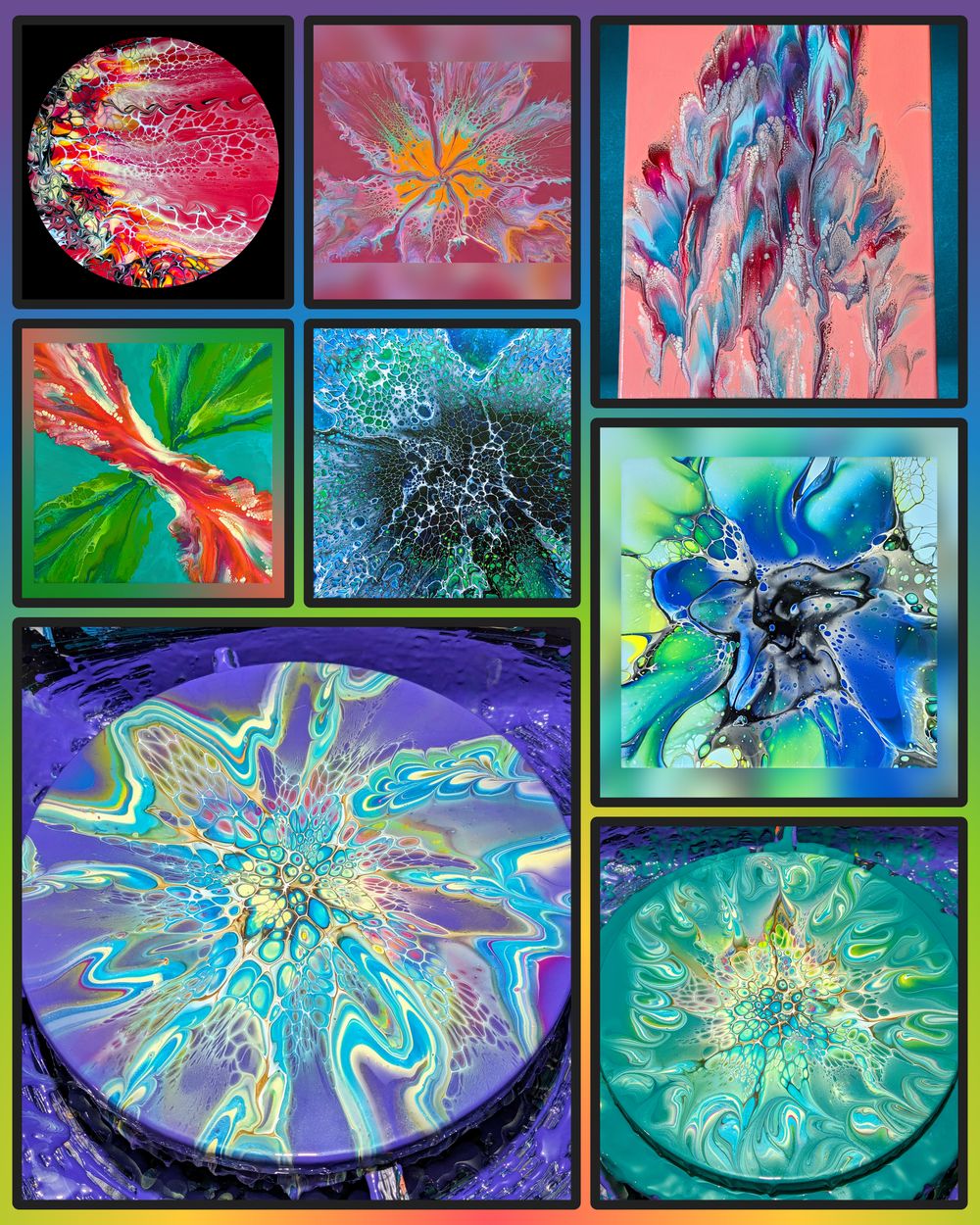 Custom Fluid Art Painting