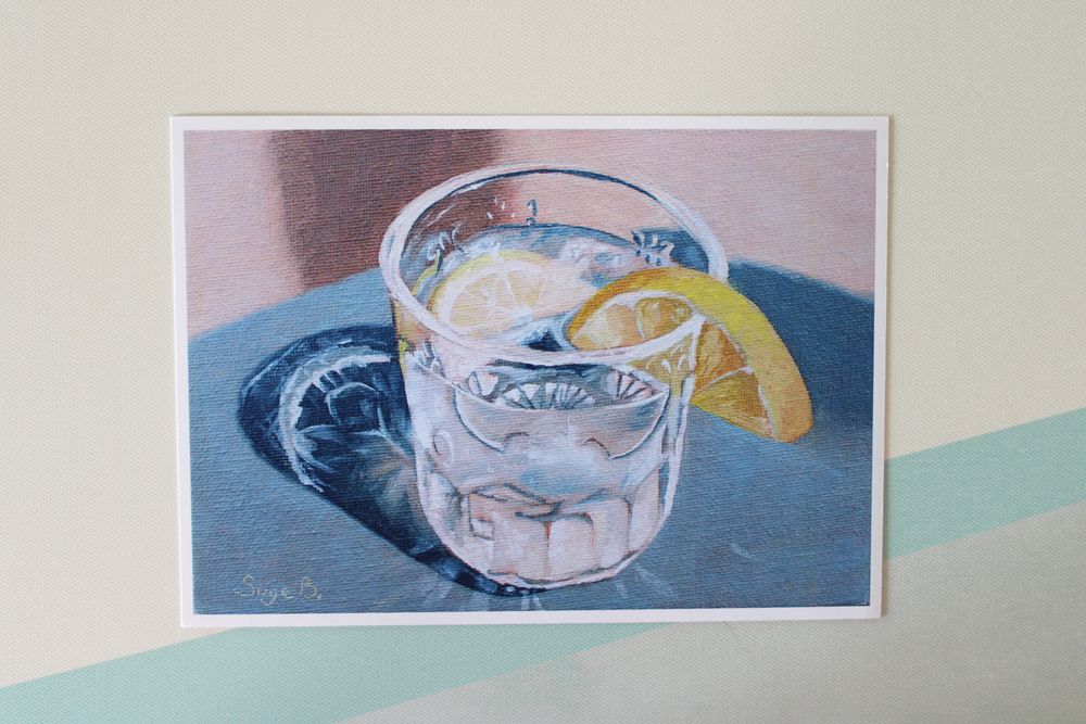 Water with Lemon Print 