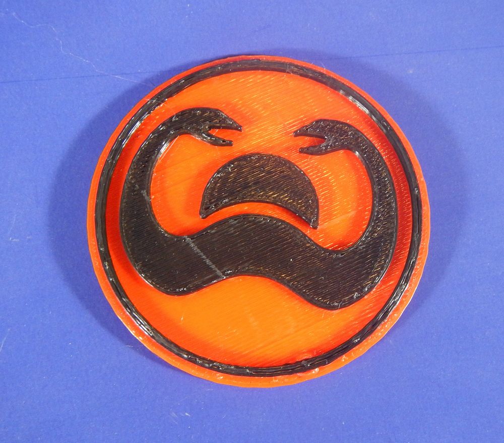 Snakes of Set 3D printed Magnet