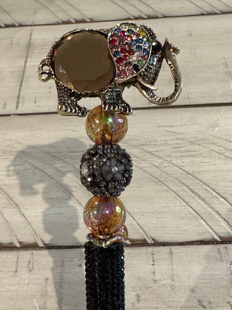 Fancy Elephant Beaded Pen