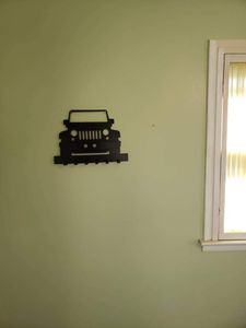 jeep wrangler wall hanging key holder coat rack - Martin Metalworks