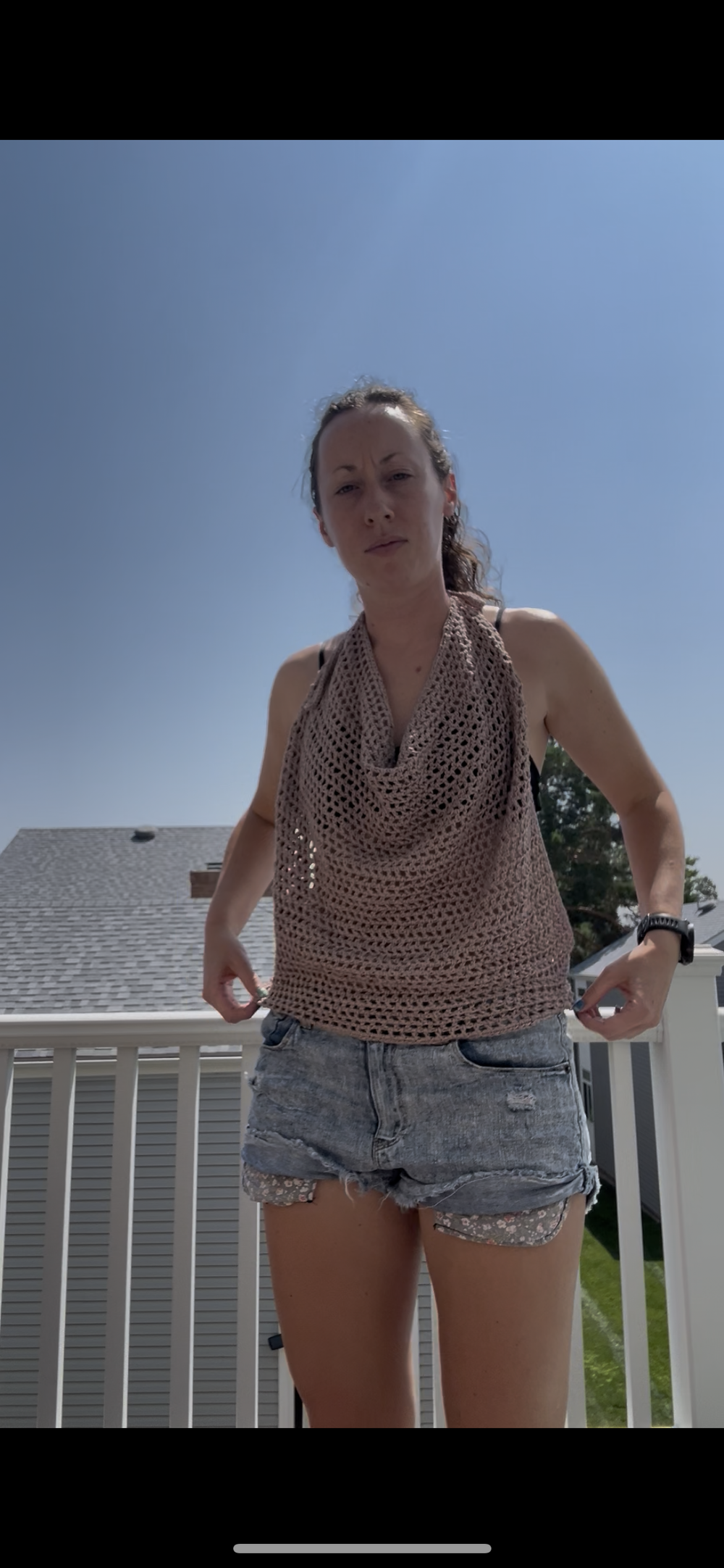 Crochet halter top