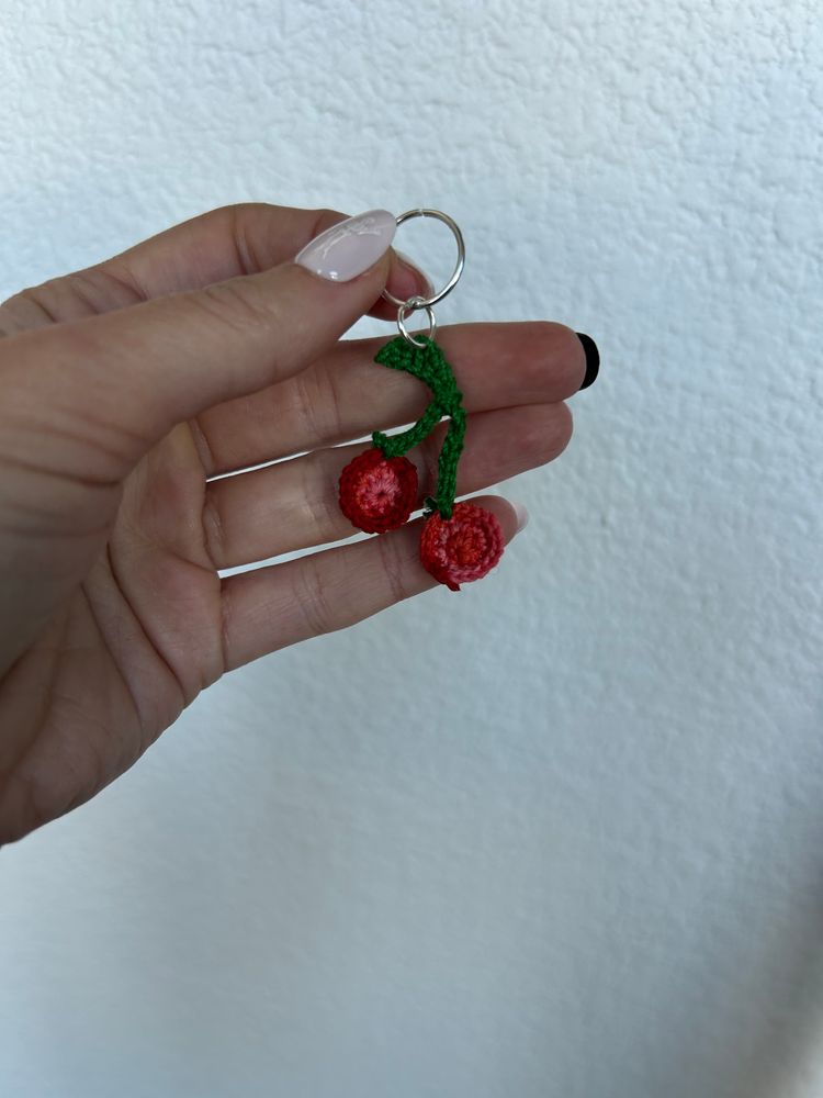 Cherry bag charm 