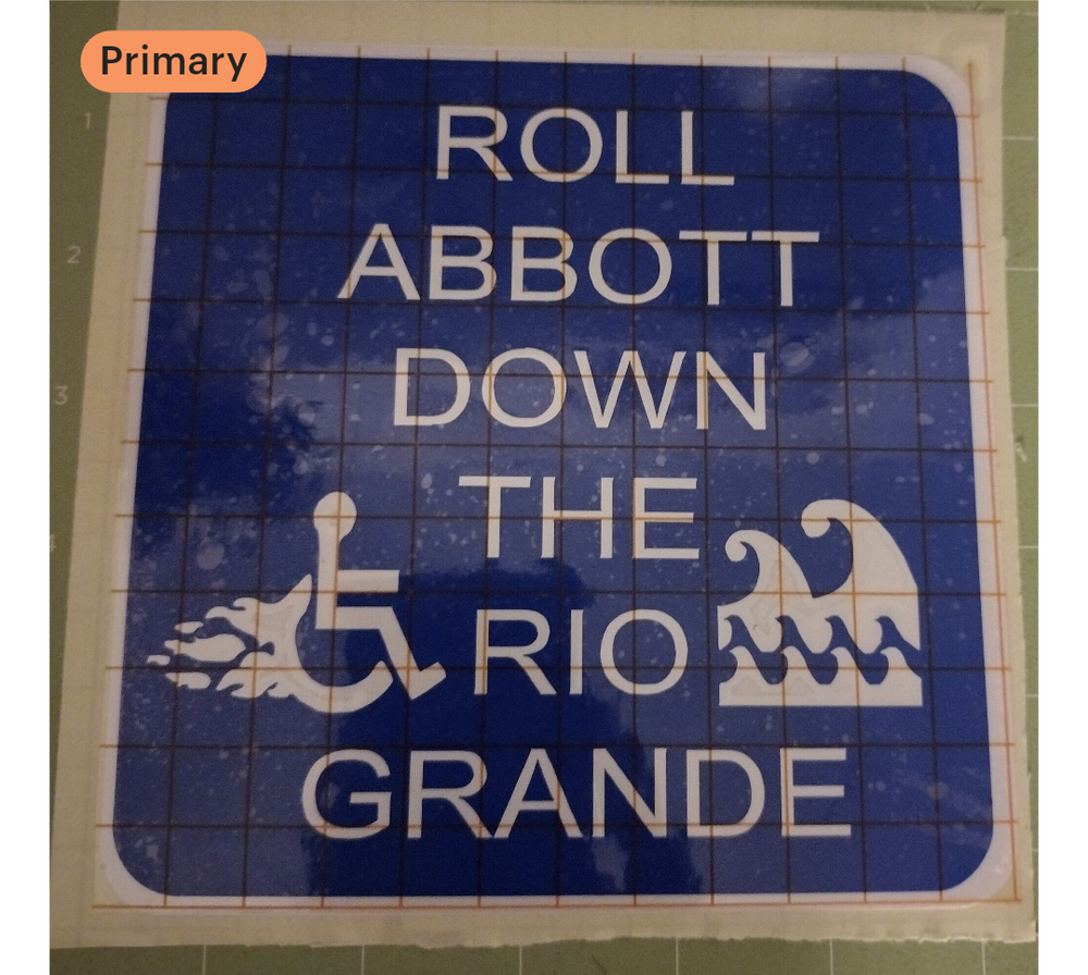 Roll Abbott down the rio grande decal 