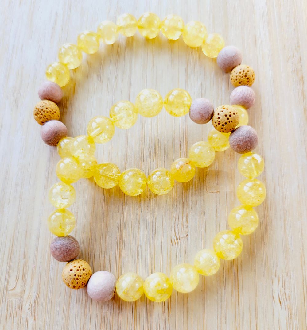 Sol- Yellow Citrine Gemstone Bracelet