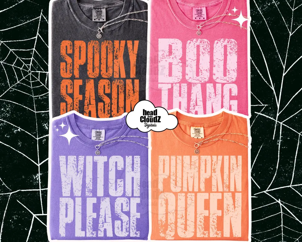Halloween Bundle (Distressed PNG)