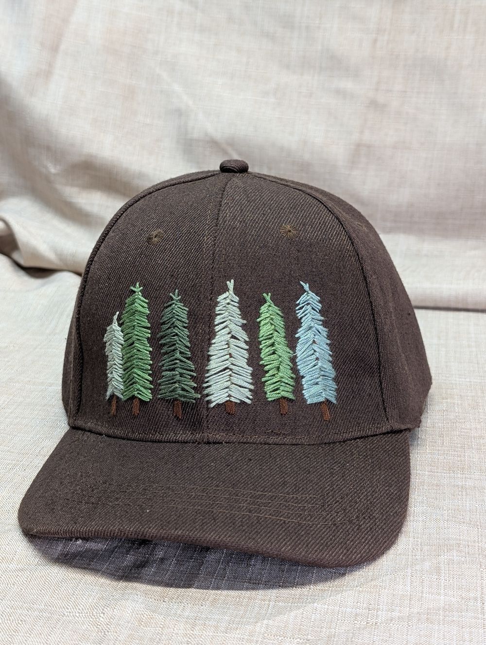 Hand Embroidered baseball hat 