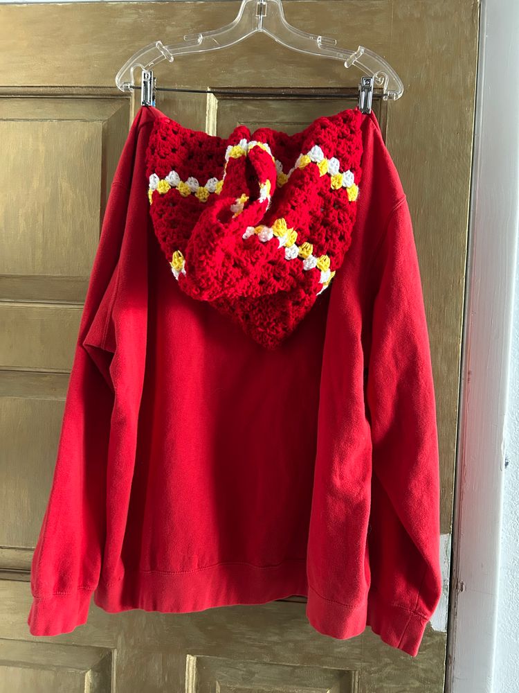Kansas City Chiefs crochet sweatshirt 