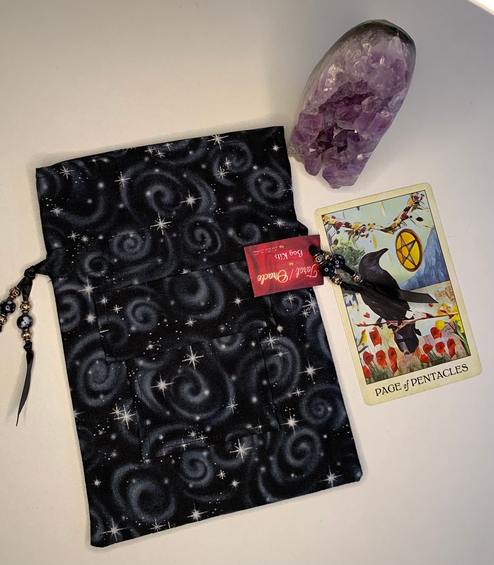 Black Starry Night Tarot/Oracle Bag