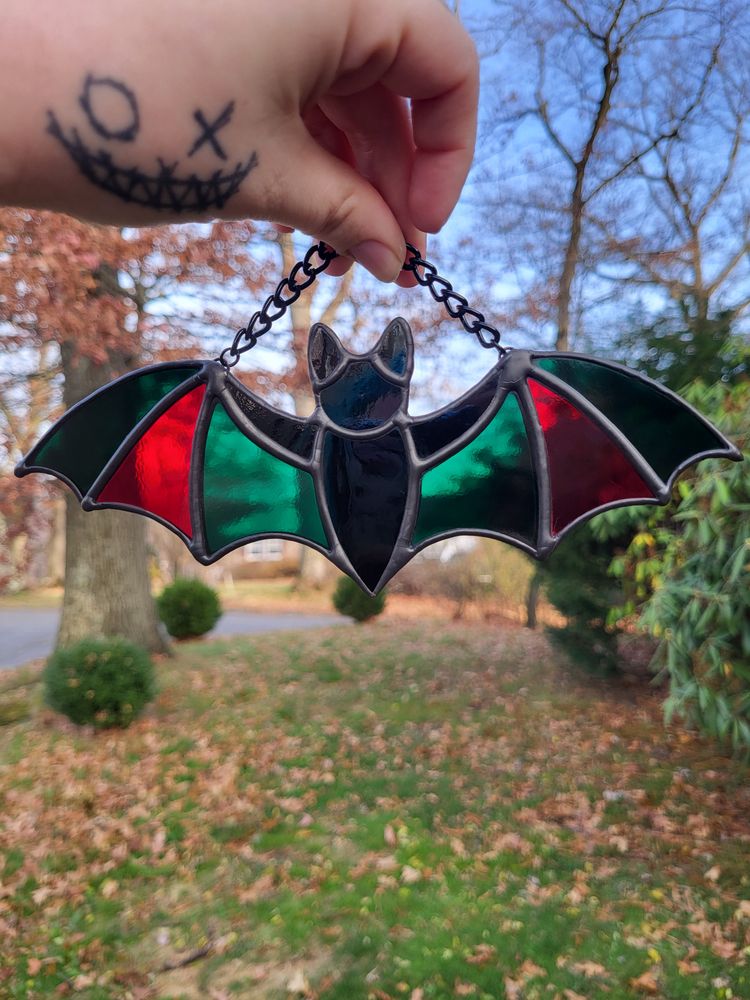 Bat Holiday Special Stained Glass