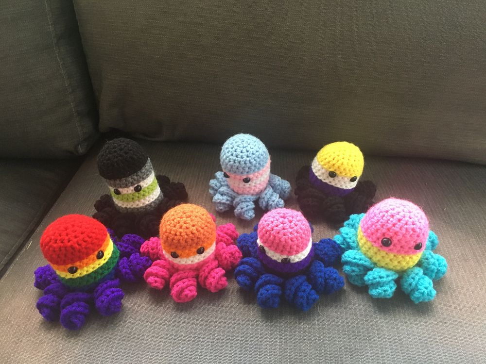 Octopride - Crochet LGBTQIA+ Pride Octopus