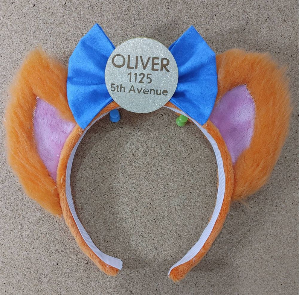 Oliver and company kitten ear headband mouse ears