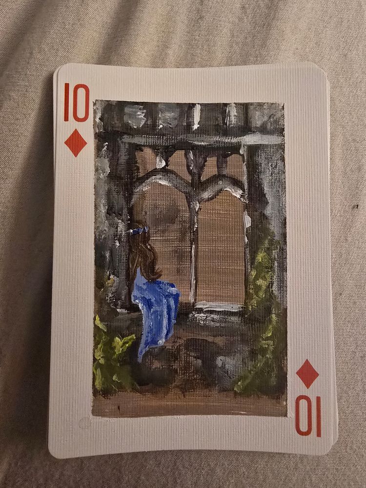 "Among the Ruins" Miniature ACEO 