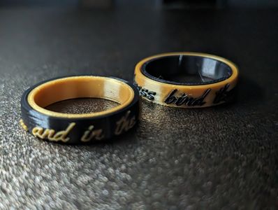 Gold and Black pair