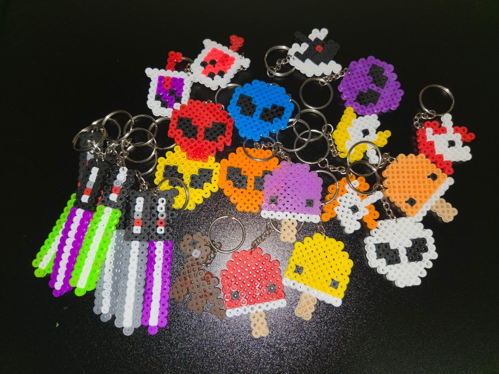 Small Perler Keychains
