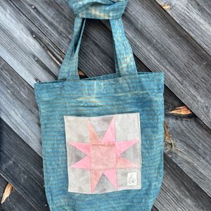 Gray and Pink sawtooth star