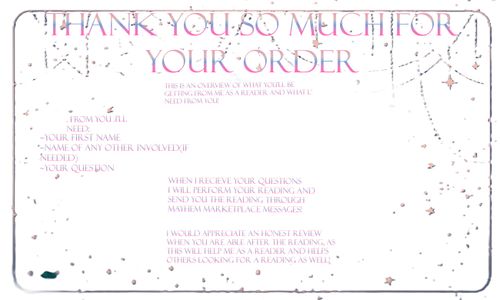 Additional Information about your reading!