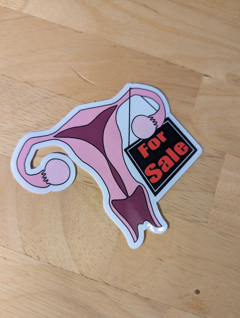 "Uterus for Sale" Glossy Sticker