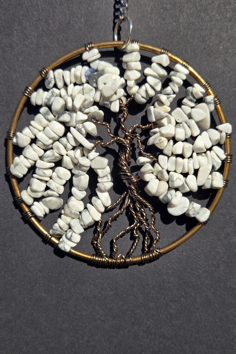 Howlite Tree of Life Suncatcher 