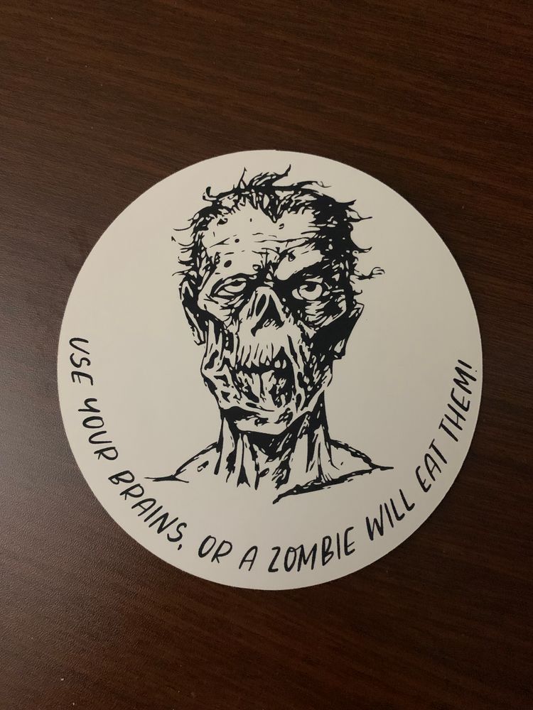 Use Your Brains Sticker