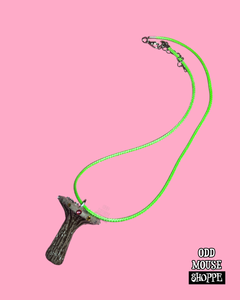 Overall view of the Chocolate Chip Necklace