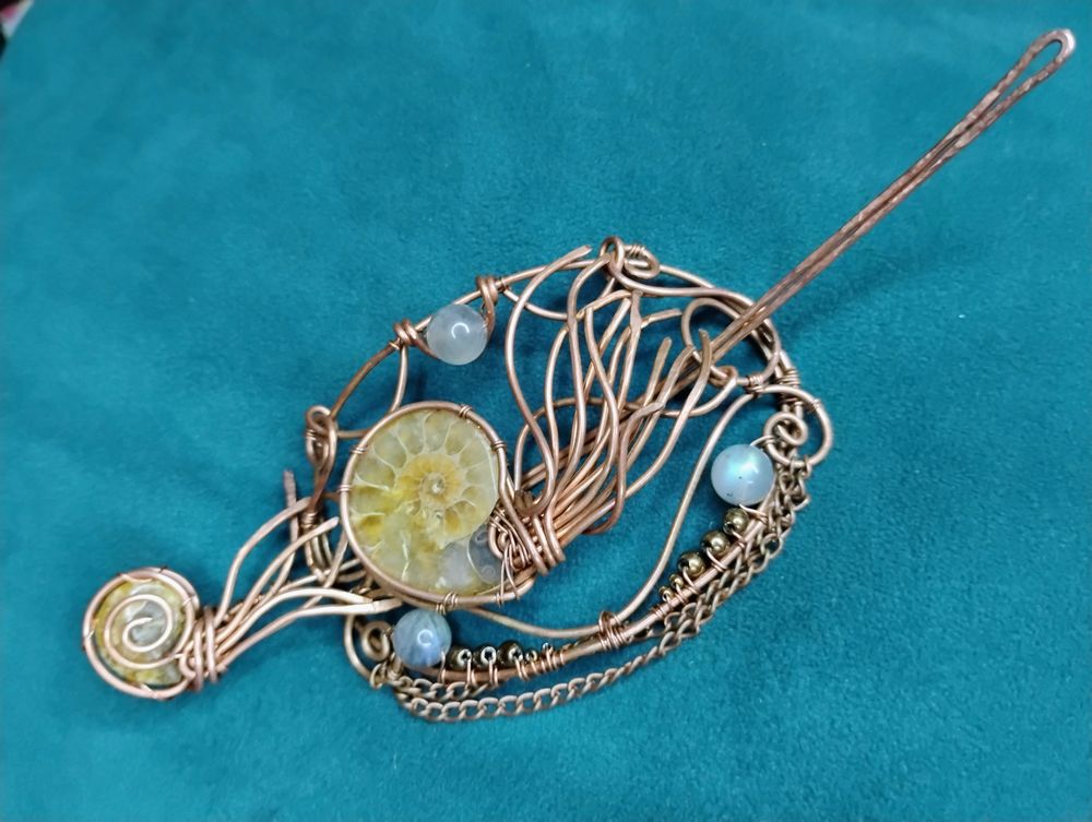 Ammonite Hairpin