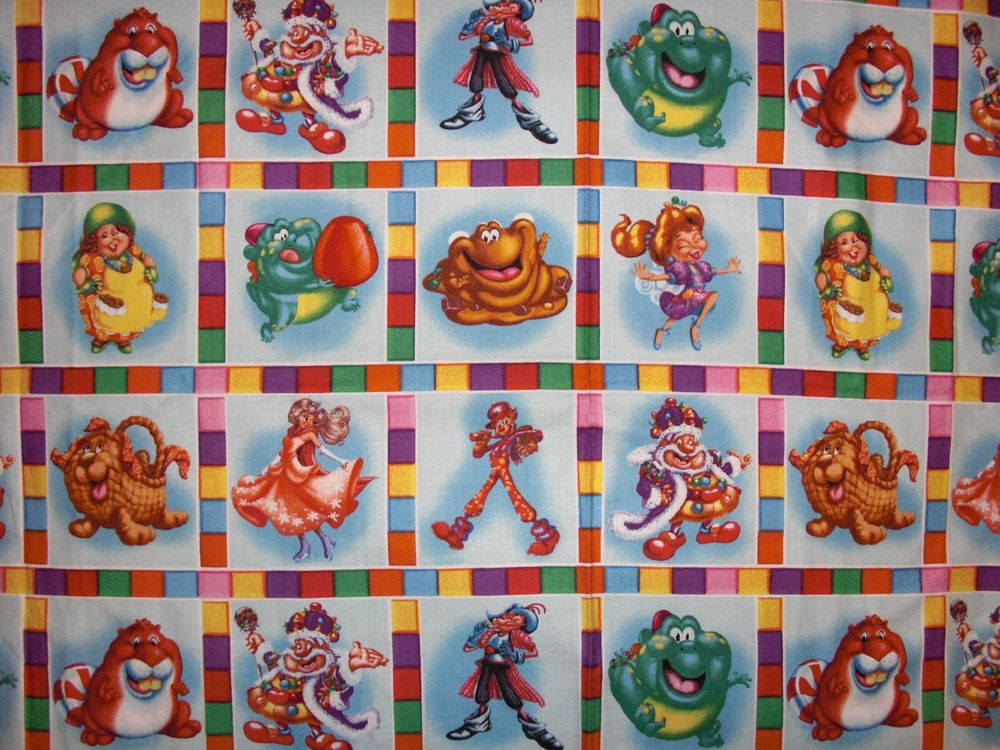 QT Fabrics. Candyland. Character Blocks 2/3 yd