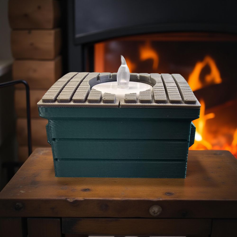 Dumpster Fire LED Candle