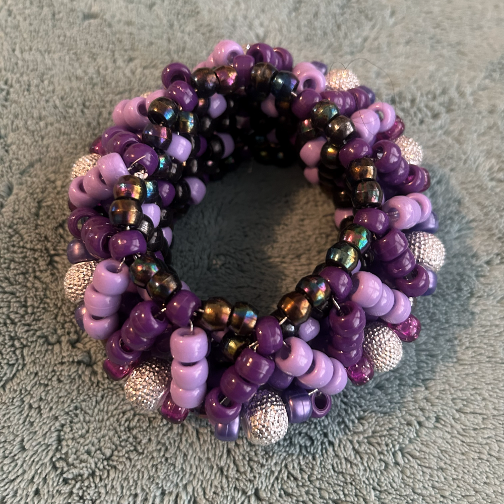 Purple UFO Kandi Bracelet Cuff