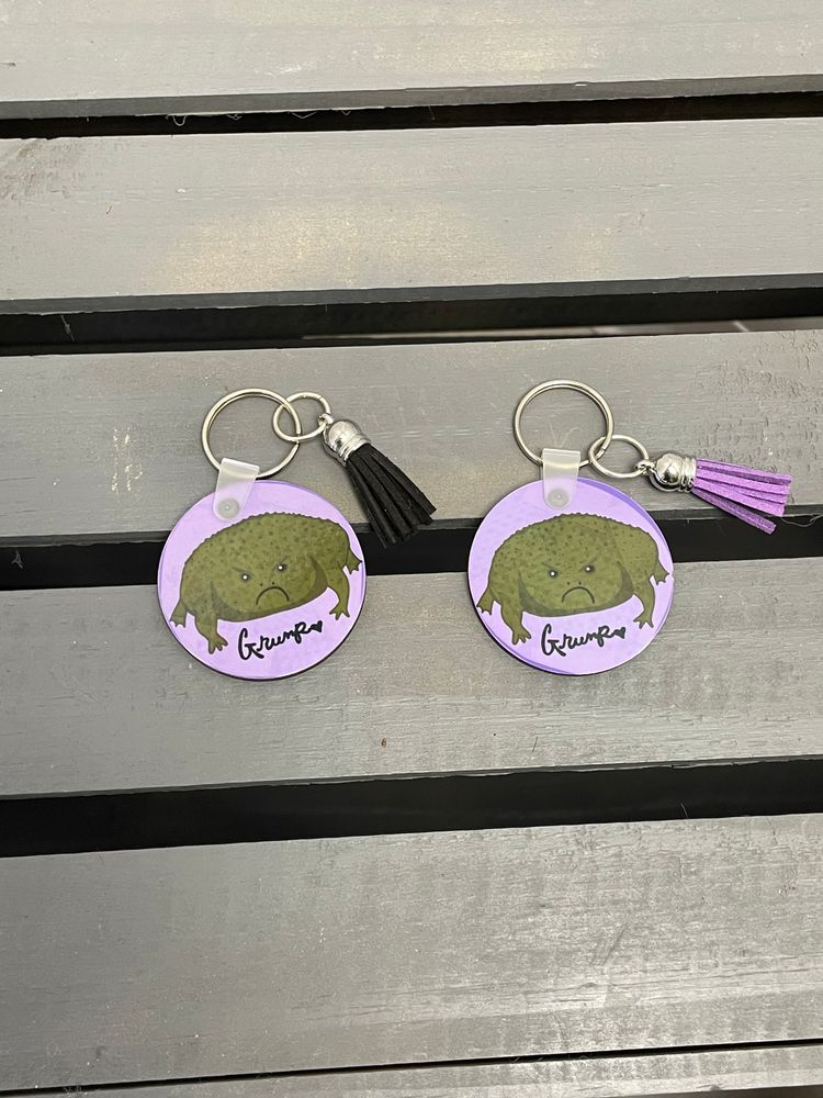 *B-GRADE* Grump Frog Keychains