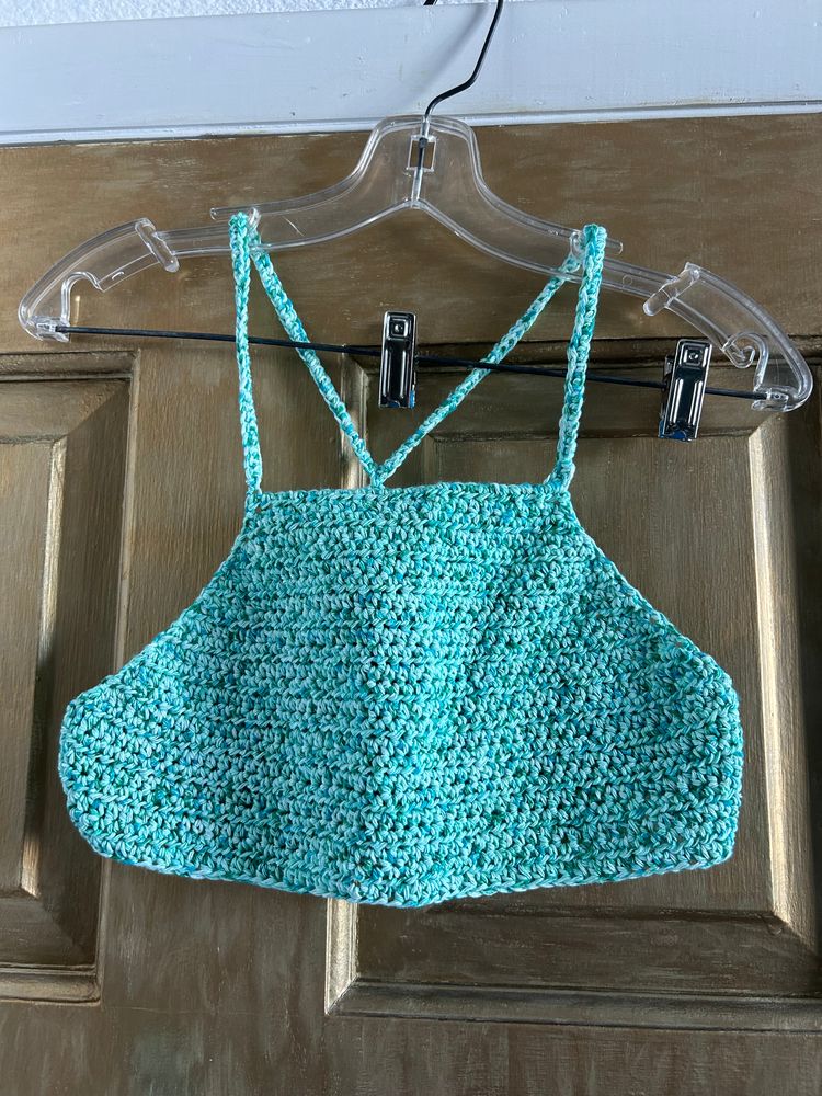 Crochet festival crop top