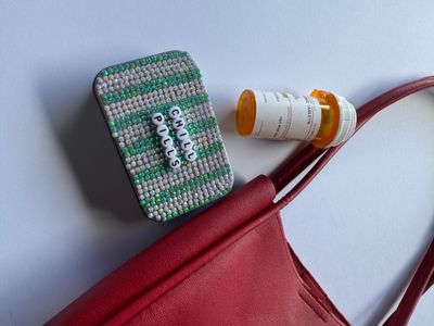 Blinged-out with rhinestones (each stone placed by hand)  Pocket/purse-friendly case for meds, vitamins, or mints  Tough little tin with big personality  Makes the perfect ADHD/Neurodivergent gift or treat-yourself moment  One-of-a-kind, just like every b